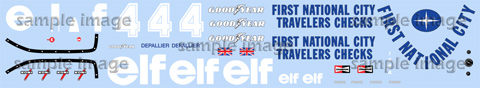 1977 Tyrrell First National City Traveler's Checks decals