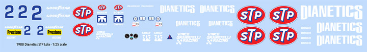 1988 STP Dianetics Decals