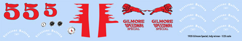 1935 Gilmore Special Decals