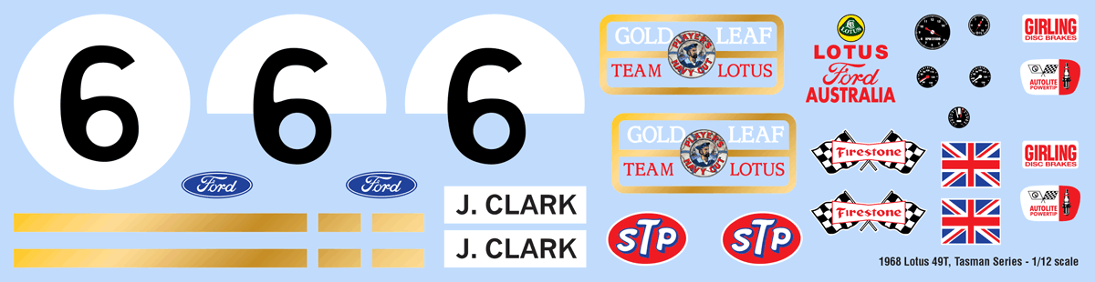 1968 Gold Leaf Navy Cut Decals