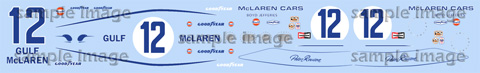 1972 Gulf Mclaren Decals