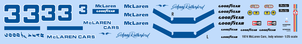 1974 McLaren Decals