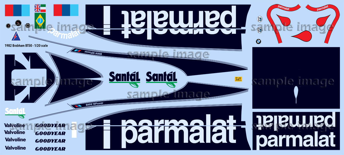 1982 Brabham BT50 decals