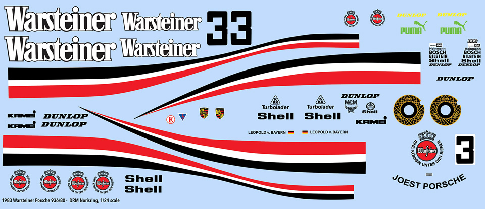 83 Warsteiner Decals