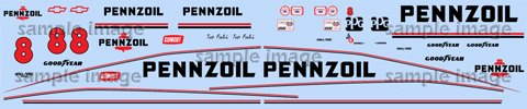 1993 Pennzoil Decals