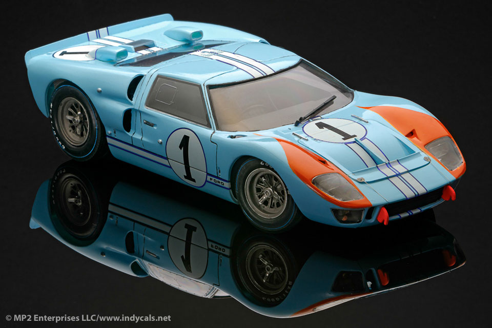 G.Hill 1964 1/32nd Scale Slot Car Decals #10 Ford GT40 B Mclaren 